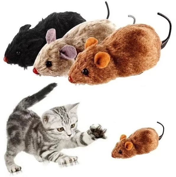 Electric Cat Play Mouse - Interactive Gerbil Prey for Hours of Hunting Fun